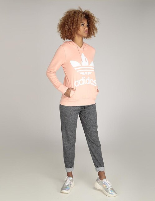 Sudadera Adidas Originals rosa con capucha en Liverpool