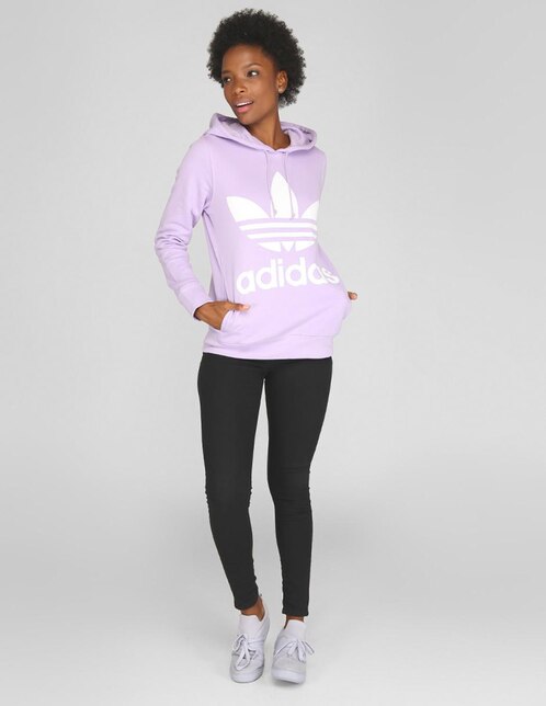 Sudadera Adidas Originals morada con capucha en Liverpool