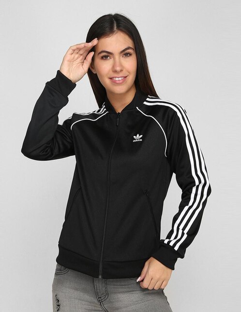 chamarra adidas mujer negra
