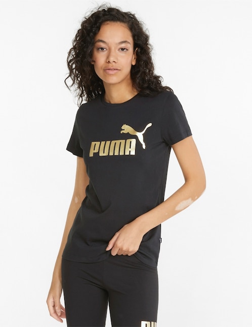Playera manga corta Puma cuello redondo para mujer