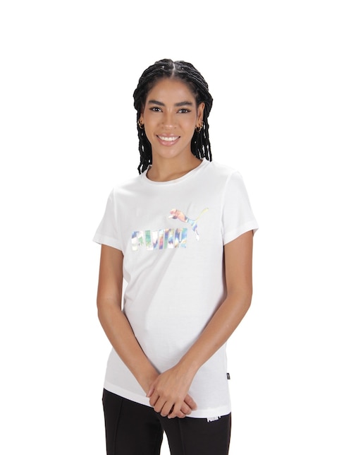 Playera manga corta Nova Shine Tee cuello redondo para mujer 1