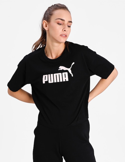 Playera manga corta Puma cuello redondo para mujer