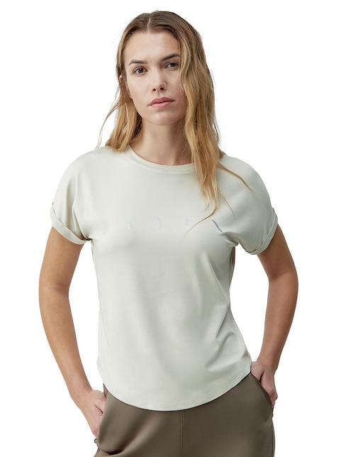 Playera manga corta cuello redondo para mujer 1
