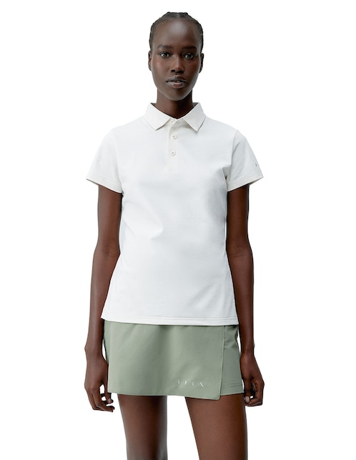 Playera manga corta cuello polo para mujer 1