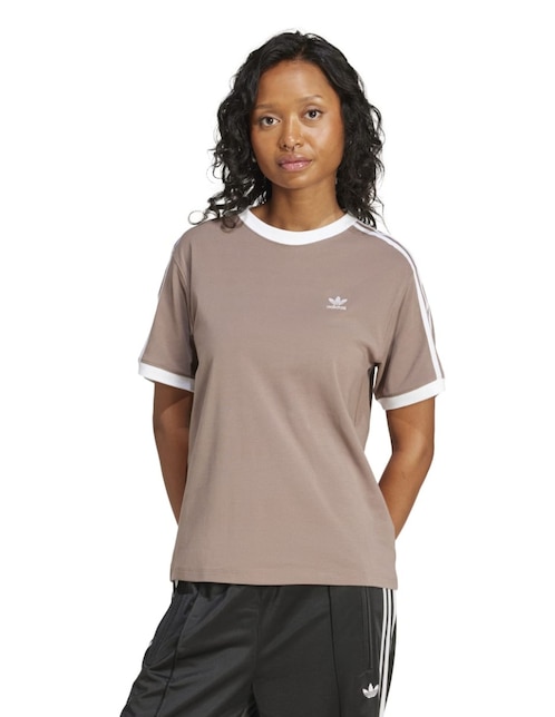 Playera manga corta Adidas Originals Adicolor cuello redondo para mujer
