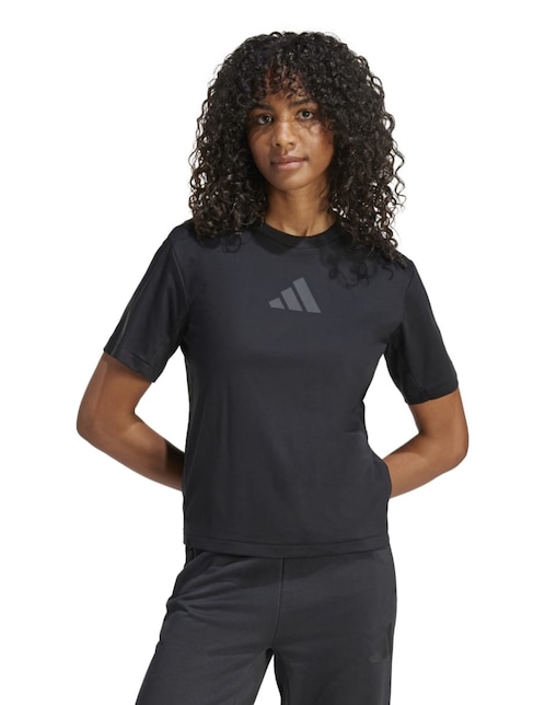 Playera manga corta Adidas Sportswear Z.N.E. cuello redondo para mujer
