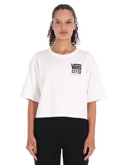 Playera manga corta cuello redondo para mujer 1
