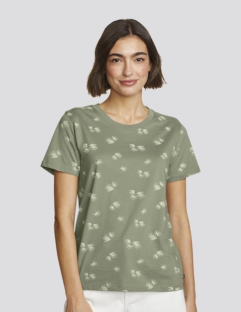 "playera" "manga" corta eddie bauer casual "cuello" redondo "para mujer"
