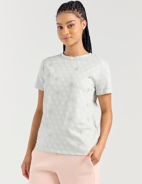 Playera manga corta cuello redondo para mujer 1