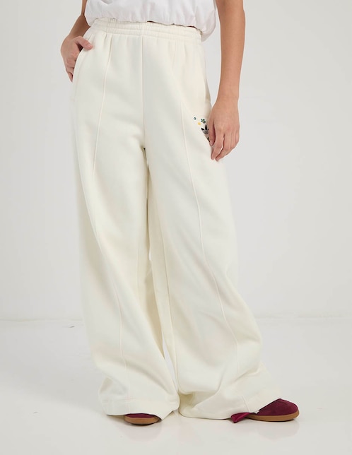 Pantalón relaxed Adidas Originals wide leg para mujer