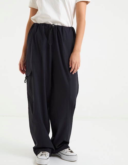 Pants straight con jareta para mujer 1