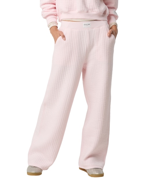 Pants wide leg con elástico para mujer 1