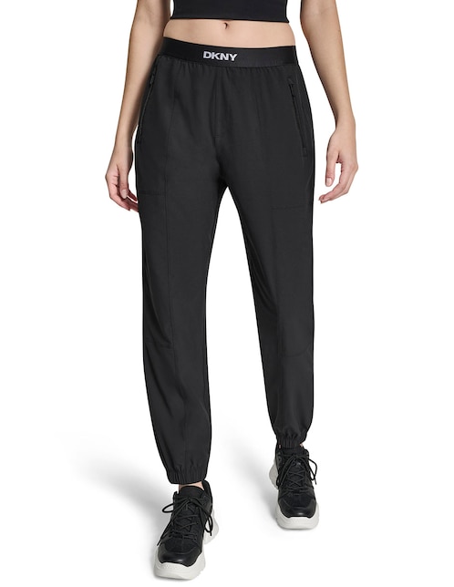 Pants regular con elástico para mujer 1