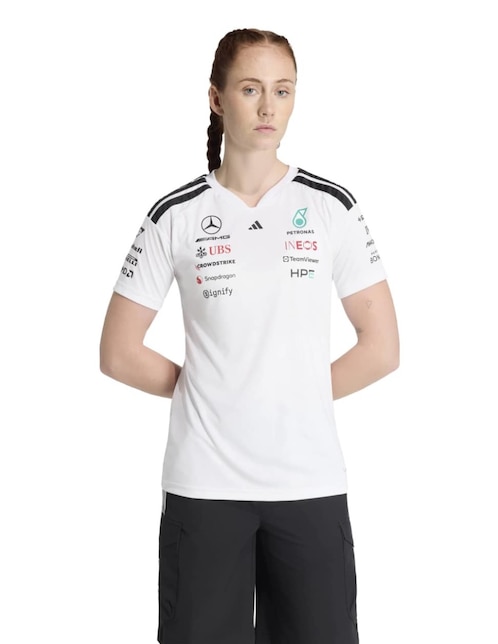 Playera manga corta Adidas Originals cuello redondo para mujer