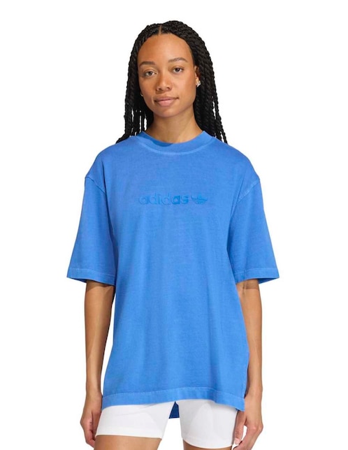 Playera manga corta Adidas Originals cuello redondo para mujer
