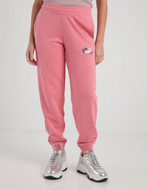Pants regular Puma ESS Nature con elástico para mujer