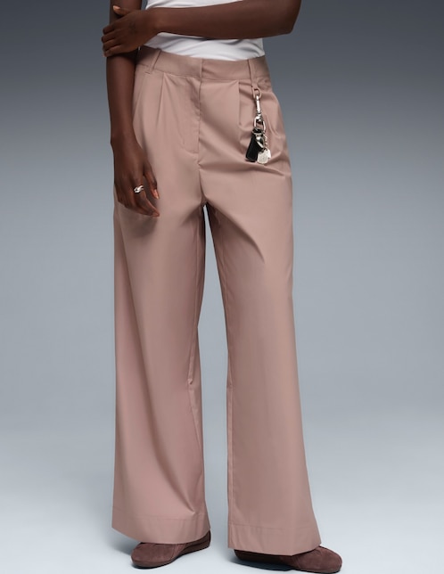 Pants regular con elástico para mujer 1