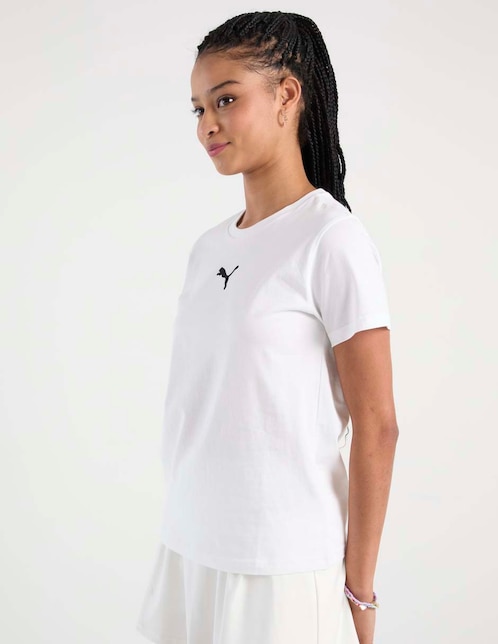 Playera manga corta Puma cuello redondo para mujer