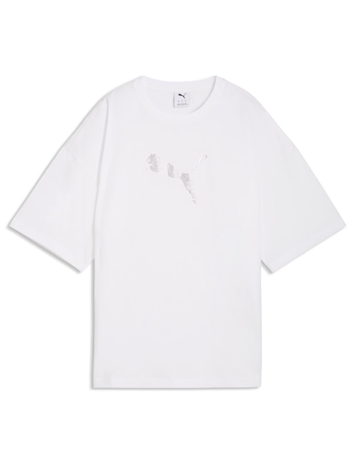 Playera manga corta Puma cuello redondo para mujer