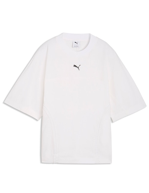 Playera manga al codo Puma cuello redondo para mujer