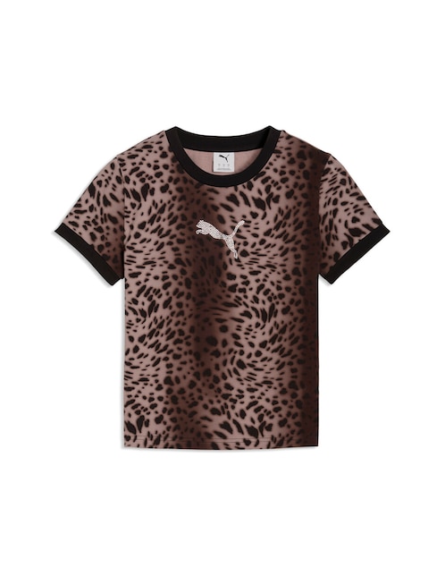 Playera manga corta cuello redondo para mujer 1