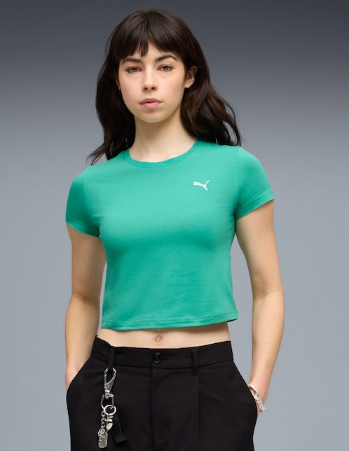 Playera manga corta Wardrobe cuello redondo para mujer 1