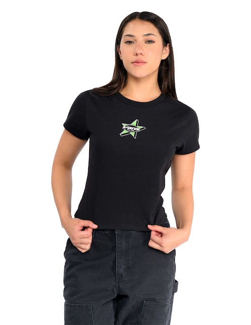 Playera manga corta Starmarked Ss Baby Tee cuello redondo para mujer 1