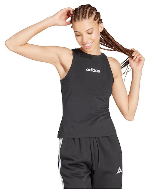 Playera tank Essentials cuello redondo para mujer 1