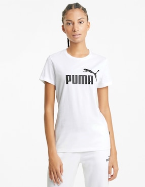 Playera Manga Corta Puma Cuello Redondo Para Mujer