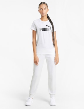 Playera manga corta Puma cuello redondo para mujer