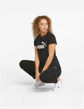 Playera manga corta Puma cuello redondo para mujer