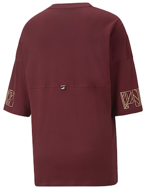 Playera manga corta Puma Power Deco cuello redondo para mujer