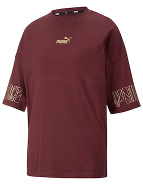 Playera manga corta Puma Power Deco cuello redondo para mujer