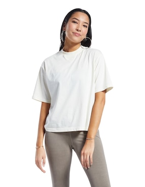 Playera Manga Corta Reebok Cuello Redondo Para Mujer