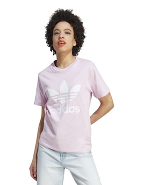 Playera Manga Corta ADIDAS Originals Adicolor Cuello Redondo Para Mujer