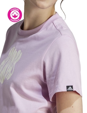 Playera manga corta Adidas Originals Graphics cuello redondo para mujer