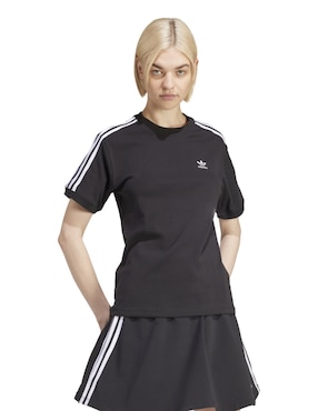 Playera Manga Corta ADIDAS Originals 3 Stripe Tee Cuello Redondo Para Mujer