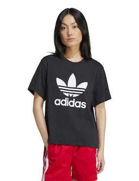 Playera Manga Corta ADIDAS Originals Trfl Tee Boxy Cuello Redondo Para Mujer