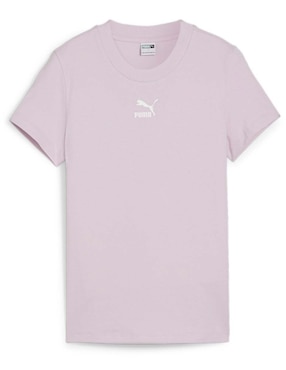 Playera Manga Corta Puma Classics Slim Tee Cuello Redondo Para Mujer