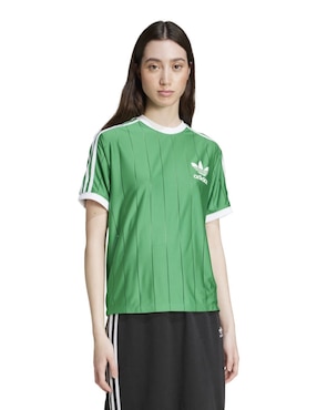 Playera Manga Corta ADIDAS Originals 3 S Pnst Tee Cuello Redondo Para Mujer