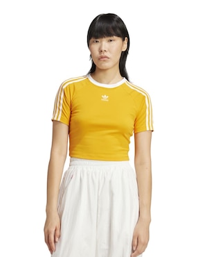 Playera Manga Corta ADIDAS Originals 3 S Baby Tee Cuello Redondo Para Mujer