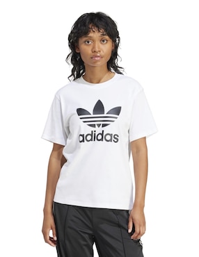 Playera Manga Corta ADIDAS Originals Trefoil Tee Cuello Redondo Para Mujer