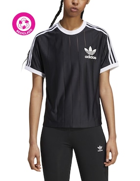 Playera manga corta ADIDAS Originals 3 S Pnst Tee cuello redondo para mujer