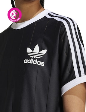 Playera manga corta ADIDAS Originals 3 S Pnst Tee cuello redondo para mujer