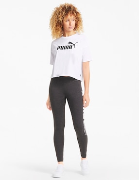 Playera manga corta Puma cuello redondo para mujer