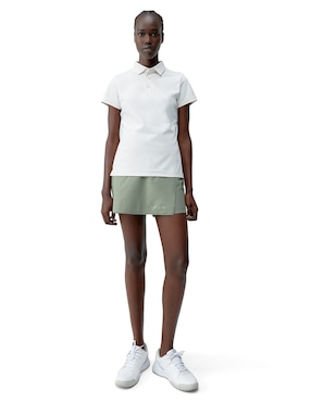 Playera manga corta Born cuello polo para mujer