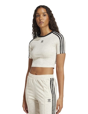 Playera Manga Corta ADIDAS Originals Gráficos Cuello Redondo Para Mujer