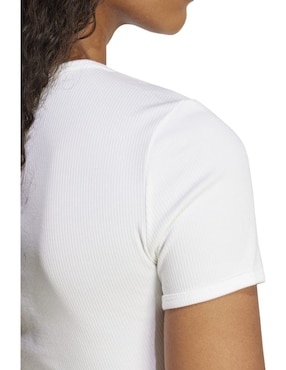 Playera manga corta Adidas Originals Trefoil Essentials cuello redondo para mujer