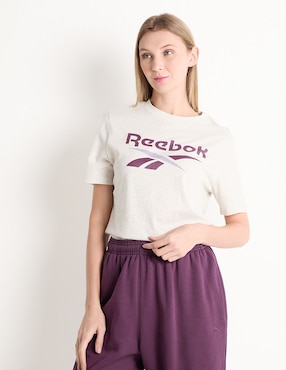 Playera Manga Corta Reebok Identity Big Logo Cuello Redondo Para Mujer