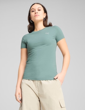 Playera Manga Corta Puma Cuello Redondo Para Mujer